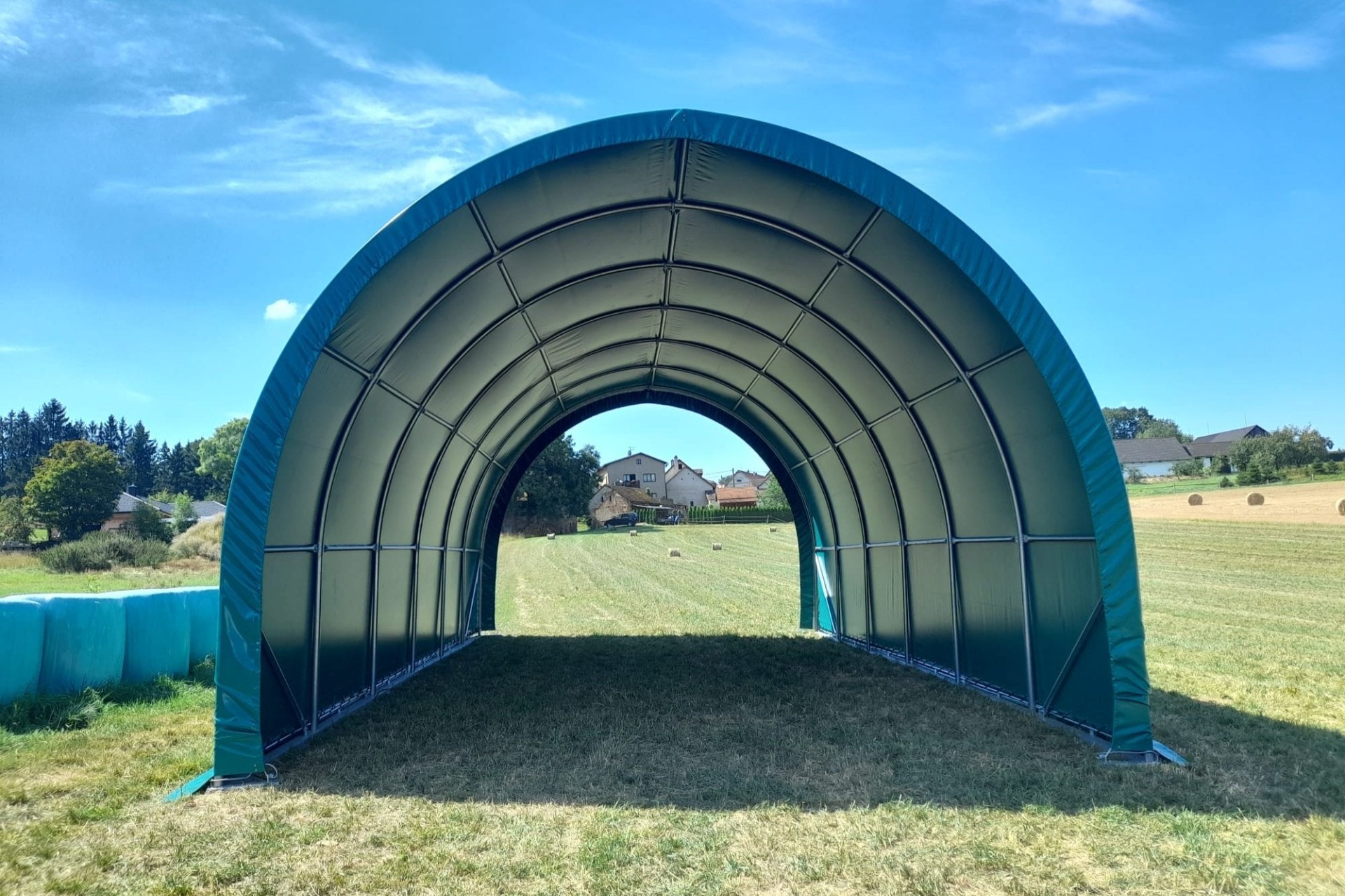 Plachtové haly šířky 6,45 m