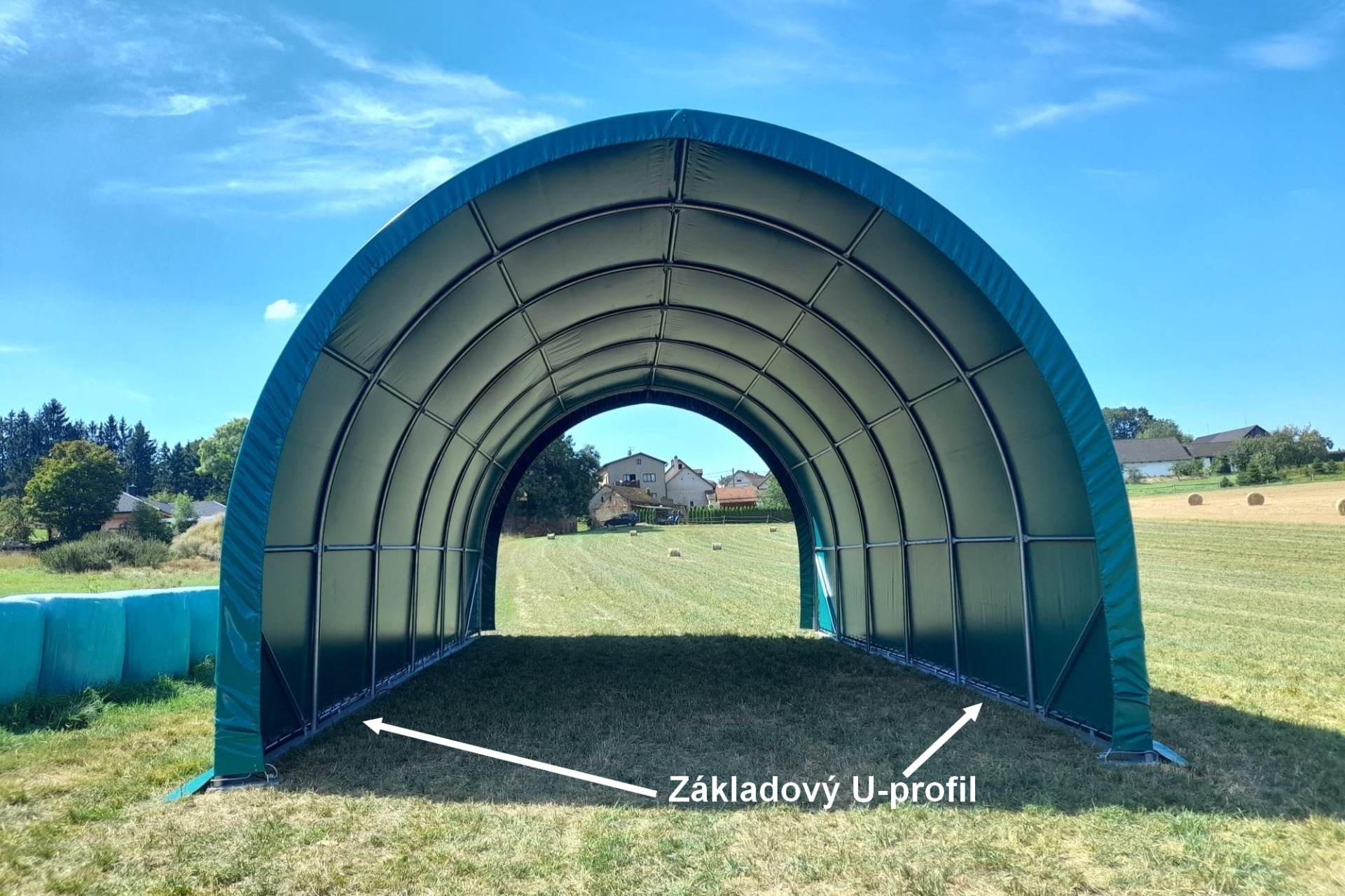 Založení plachtové haly