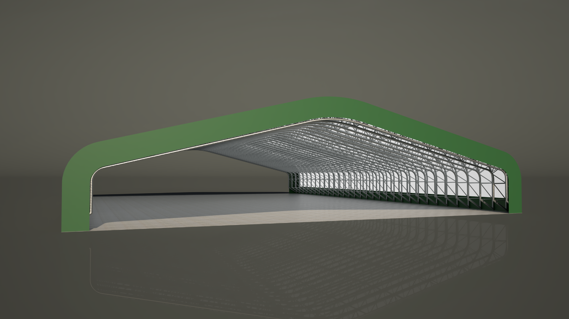 Plachtové haly šířky 40 m